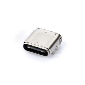 24 Pin USB C Type Female Connector DIP+SMT 3.4 Front Plug And Back Patch For