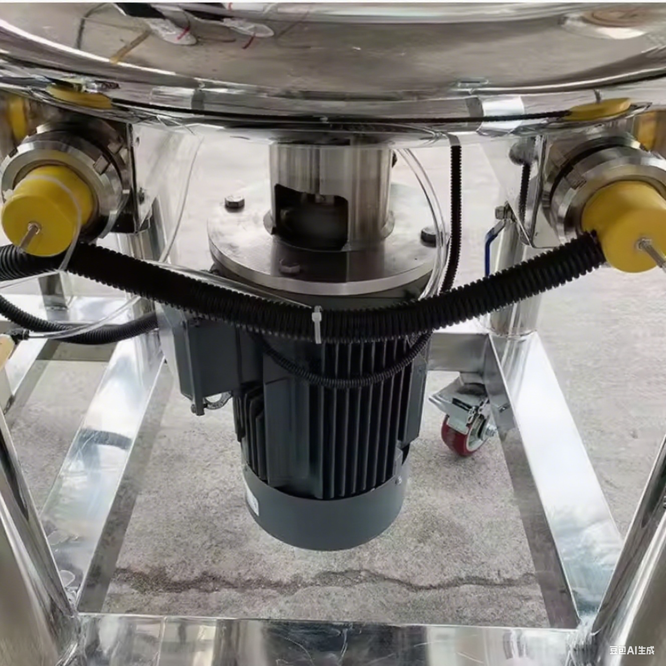 Heating Jacket Movable Vacuum Homogenizer 200L for Liquid Products