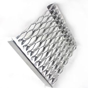 China Diamond / Crocodile Mouth Pattern Safety Grating Perforated Stair Treads on sale