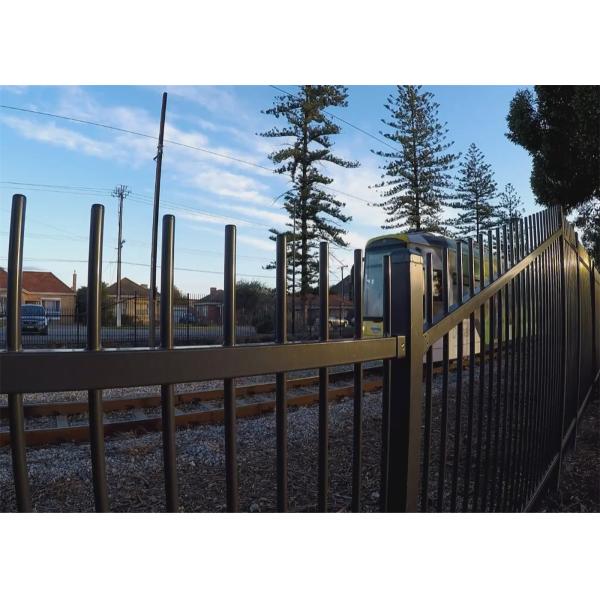 Steel Tubular Fencing 2.1m x 2.4m Rail 45mm*45mm Spacing 100mm Upright 30mm*30mm Picket Fence Panels