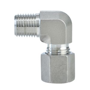 Customized Size OEM Hydraulic Bite-Type Tube Fitting 90-Degree Elbow BSPT Male