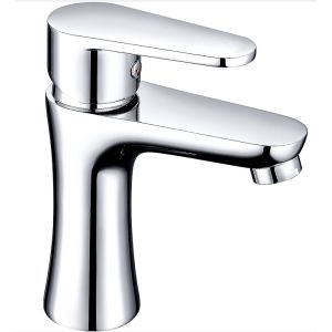 Cheap Chrome Finish Brass Single Handle Bath Shower Mixer with Ceramic Valve T2012W for sale