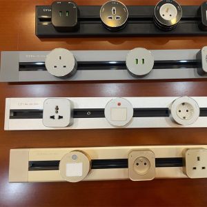 Electrical Outlet Connection Function Power Rail Track Sockets with CCC