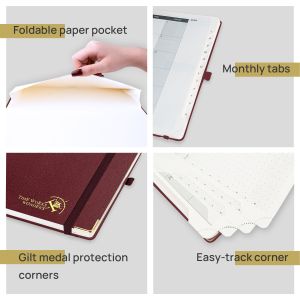 Vertical Layout 2023 2023 Weekly Planner With 100GSM Ivory Paper