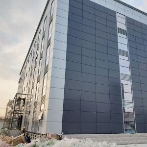 Q355B Steel Frame Multi Story Steel Structure Office Building