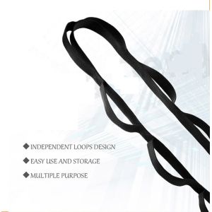 Custom 10 loops 12 loops Yoga Stretch Strap gym recovery equipment