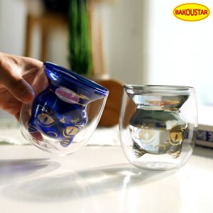 Cat Form Double Wall Borosilicate Glass Mug 200ml