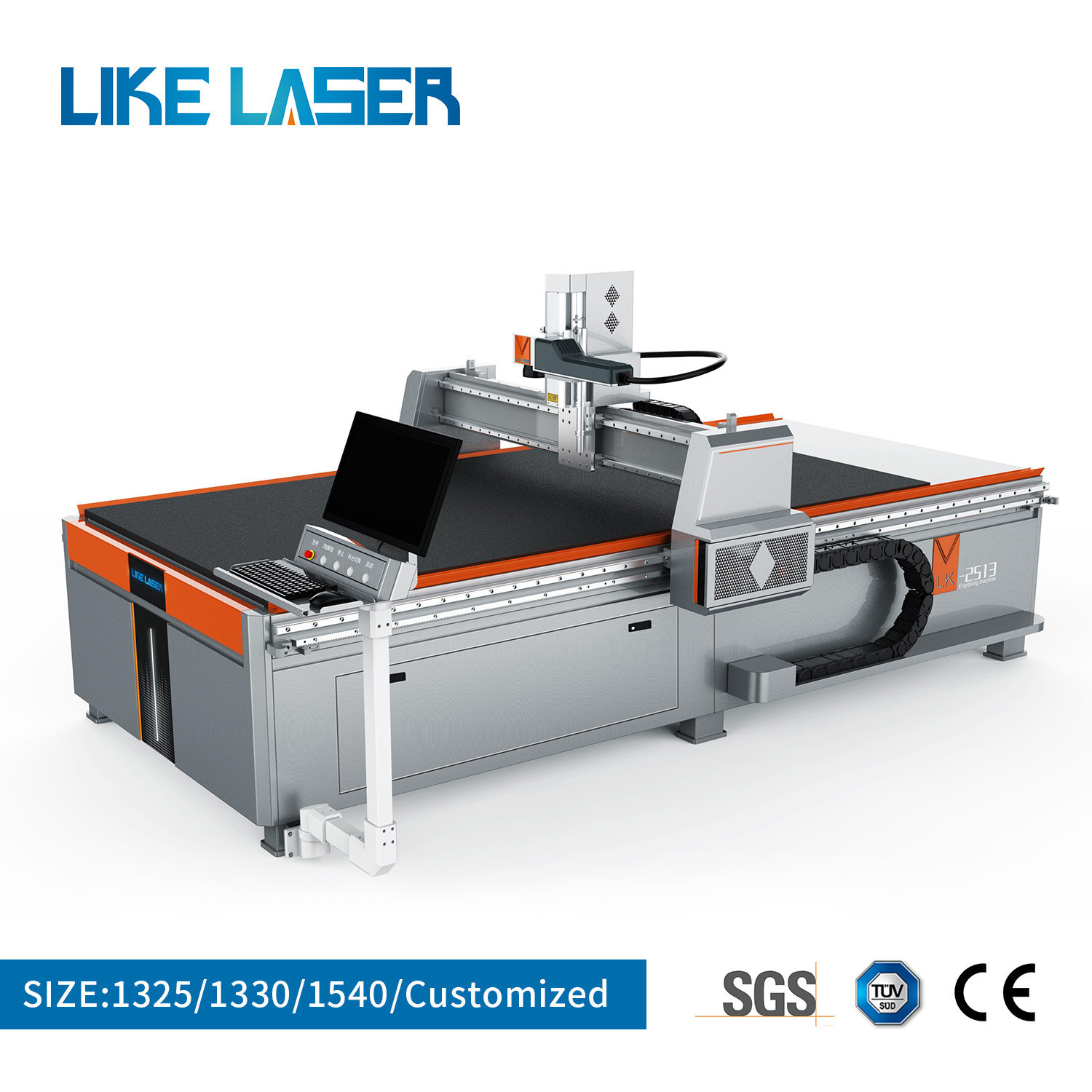 Five Axis Linkage Laser CNC Glass/Mirror ITO LED Touch Control Machine for Rust