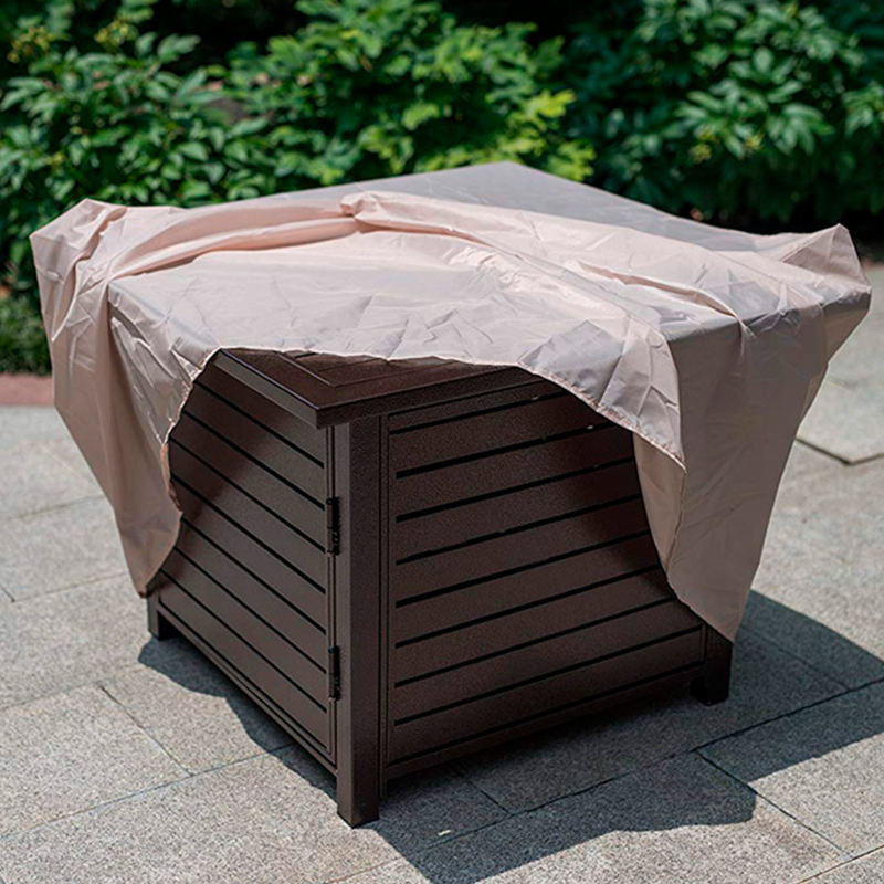 Propane Gas Backyard Rectangular Table Top Fire Pit Table With Free Burner Cover