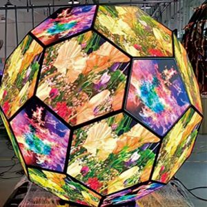 High Precision Hexagon LED Screen , Large Load Custom LED Display