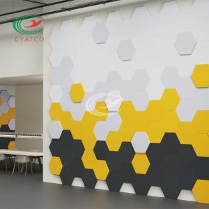 Practical Harmless Hexagon Soundproof Panels , Mildewproof Acoustic Hexagon
