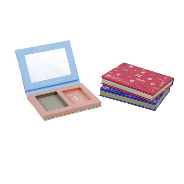 Quality Paper Cosmetic Empty Packaging CMYK Printing Cheek Blush Palette wholesale