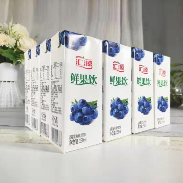 Juice Food Packaging Box Food Grade Paper For 330ML 500ML 1L