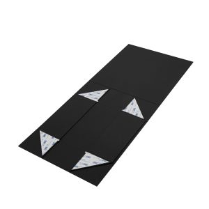 OEM ODM Folding Cardboard Boxes Luxury Magnetic Boxes Black Textured Paper