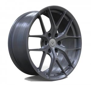 Cheap Deep Concave Forged Wheels Brushed Black Monoblock Alloy Rims 20 Inch for sale