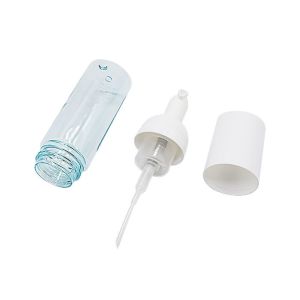 Empty 120ml 150ml Foam Pump Bottle Pet With Circular Arc Or Right Angle Cover