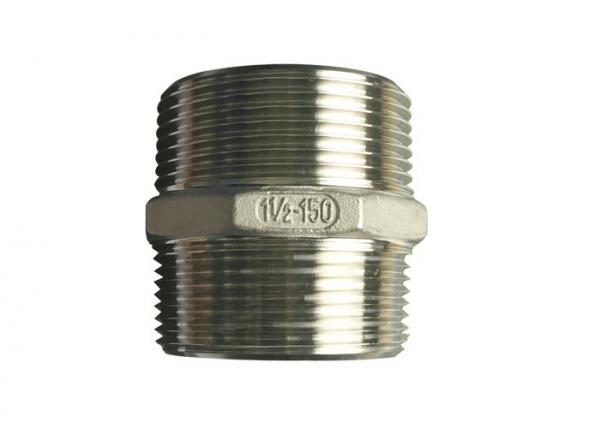 Quality 304 316 Stainless Steel Hex Pipe Nipple , Steel Hex Nipple 1-1/2" Inch wholesale
