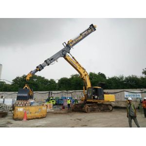 Heavy Duty Clamshell Telescopic Arm Adjustable Reach Durable Steel Construction