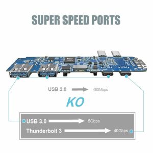 7-in-1 USB C Hub for 2016/2017 MacBook Pro 13” and 15”, Aluminum USB C Adapter