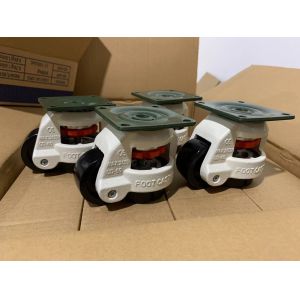China Industrial Plated Leveling Casters for Heavy Duty Swivel Lock 300 Lbs Load Capacity on sale