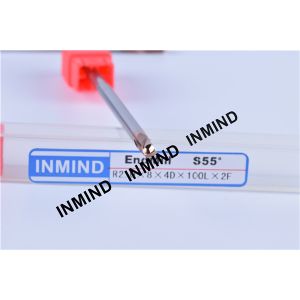 Long end mill , R2*100 , SiN , HRC55 , Ball Nose end mill , Extra Long