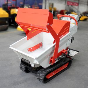 Mini Agricultural Crawler Transporter 0.8 Ton Orchard Home Lift Dumper Dump