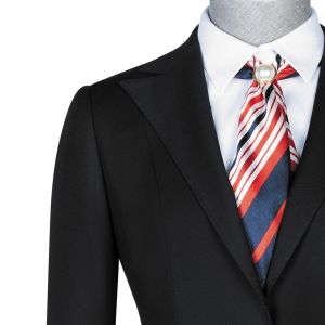 Womens Plus Size Business Suits V-neck Skirt and Blazer Set for Formal Office