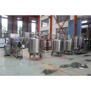 Stainless Steel Beverage Mixer Carbonated Drink Production Line With Piston