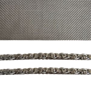 Cheap Customized Shape Sintered Wire Mesh Wire Diameter 0.018-2.03mm Heat Resistance for sale