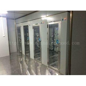 Double Person Clean Room Equipment Interlock Air Shower Automatic Open