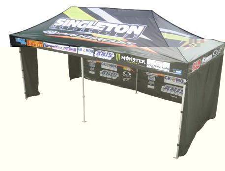 Quality 3M camounflage shad lightweight pop up gazebo with one canopy , one full wall wholesale