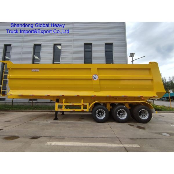 4 Axle U-Shape Dump Trailer with 80-120 Ton Loading Capacity for Heavy-Duty
