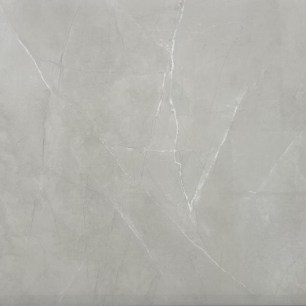 Polished Glazed Carrara Ceramic Tiles 600x600mm Gray Beige