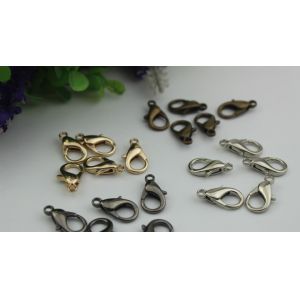 Custom made 4 color zinc alloy length 20 mm bag lobster claw snap hook for metal