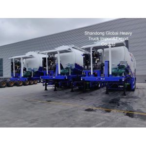 45 Cbm Cement Bulker Semi Trailer with 3 Axles for Dry Powder Transport