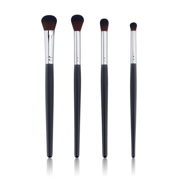Quality Matte Black Handle Concealer Brush Set 150mm-170mm Eye Blending Brush Set wholesale