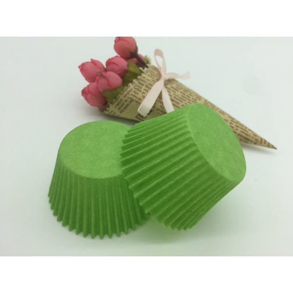 Round Shape Green Paper Cupcake Liners Celebration Cake Takeaway Food Container