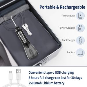 dental flosser Electric Water Flosser USB IPX7 Waterproof With UV Function Oral
