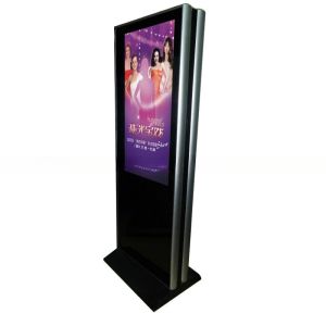 UHD 4K LED floor standing 55" inch double side LCD digital signage video wifi TV