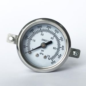 China Glycerin 500 KPa Liquid Filled Pressure Gauge 75 Psi Dual Scale SS 316 Manometer on sale