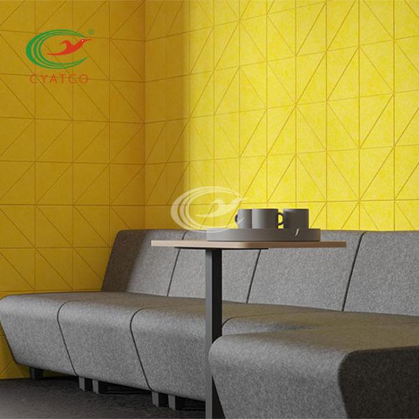 Quality Odorless Lightweight PET Felt Acoustic Panels , Flame Retardant Felt Wall Cladding wholesale