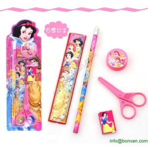 China Cheap Gift Children Student Cartoon Stationery Set Pencil Set in Blister Card on sale