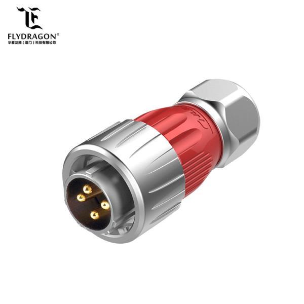 Quality Zinc Alloy Cover 4pin Power Connector Automotive with IP65/P67 Electrical Connector for LED Lighting & Display wholesale