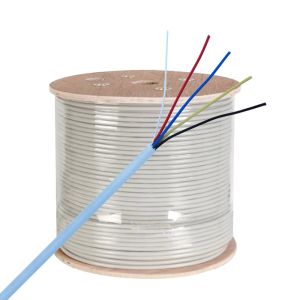 8X0 22mm2 PVC Jacket Flexible Security Cable with Drain Wire and Al/Foil Shield