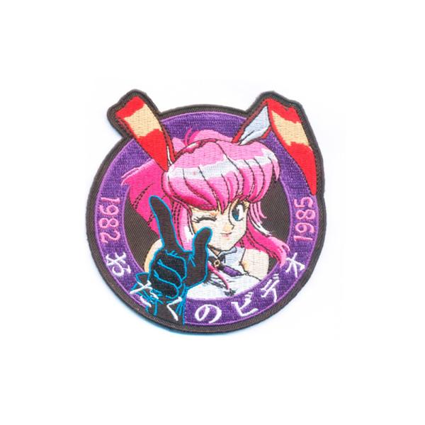 Quality Anime Charater Embroidered Hat Patches , Custom Patches For Caps Die Cut Border wholesale