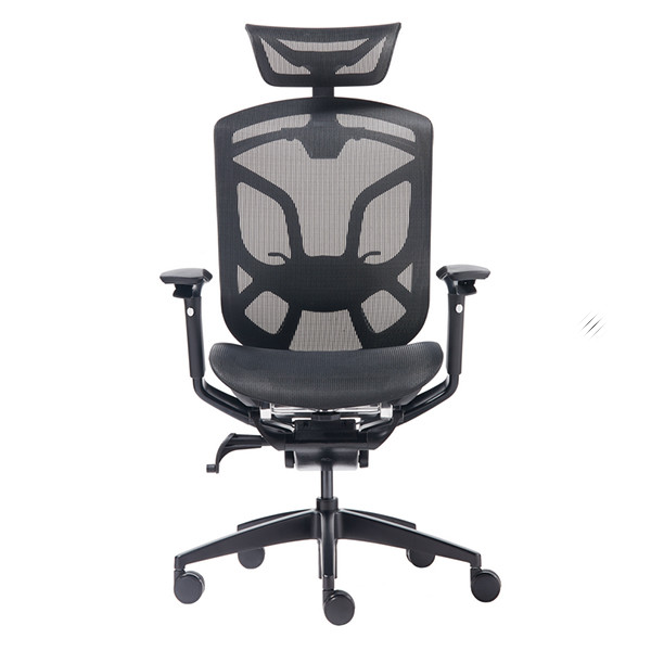Black Powder Ergonomic Butterfly Swivel Office Chair Breathable Mesh Automatic