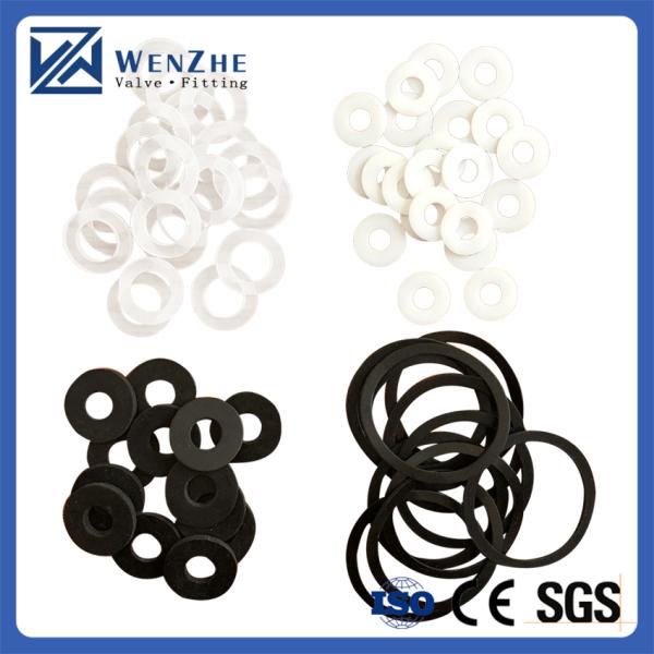 Food Grade White Tri Clamp Pipe Sanitary Silicone PTFE Gasket with EPDM Rubber Ferrule