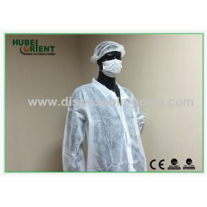 Tyvek SMS MP PP Single Use Lab Coat With Velcro