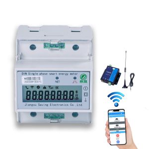 Wireless Single Phase Digital Electric Meter NB Wifi Smart Meter Multi Tariff