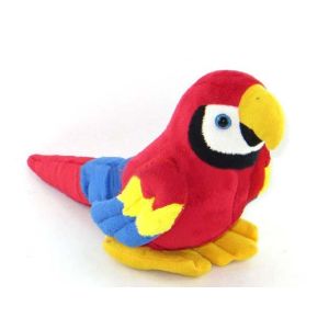 Red Forest Parrot Stuffed Animal Toys Children Soft Plush Toy